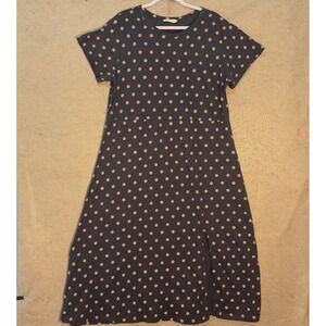 Known Supply Natural Claudia Dress 3XL Muted Black Medallion Organic Cotton